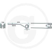 GRANIT Palec przetrząsaczo-zgrabiarki karu… | poltechparts.pl