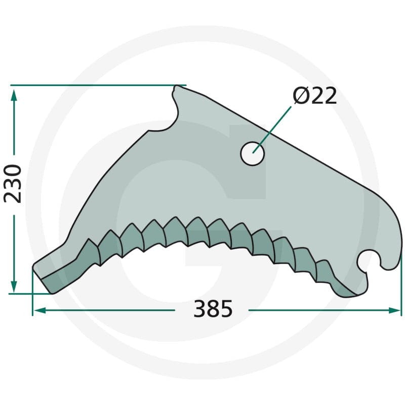 GRANIT Nóż 52516651648F - 52516651648F - Sklep rolniczy PoltechParts