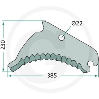 GRANIT Nóż 52516651648F - 52516651648F - Sklep rolniczy PoltechParts