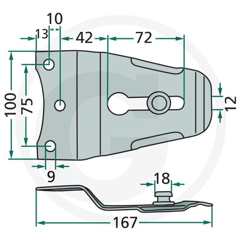 GRANIT Trzymak noża 5253290050109 - 5253290050109 - Sklep rolniczy PoltechParts