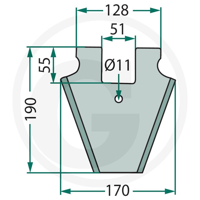 GRANIT Nóż 525433102F - 525433102F - Sklep rolniczy PoltechParts