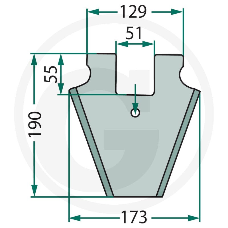 GRANIT Nóż 525433999F - 525433999F - Sklep rolniczy PoltechParts