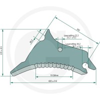 GRANIT Nóż 525525555 - 525525555 - Sklep rolniczy PoltechParts