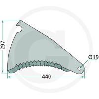GRANIT Nóż 52560810F - 52560810F - Sklep rolniczy PoltechParts