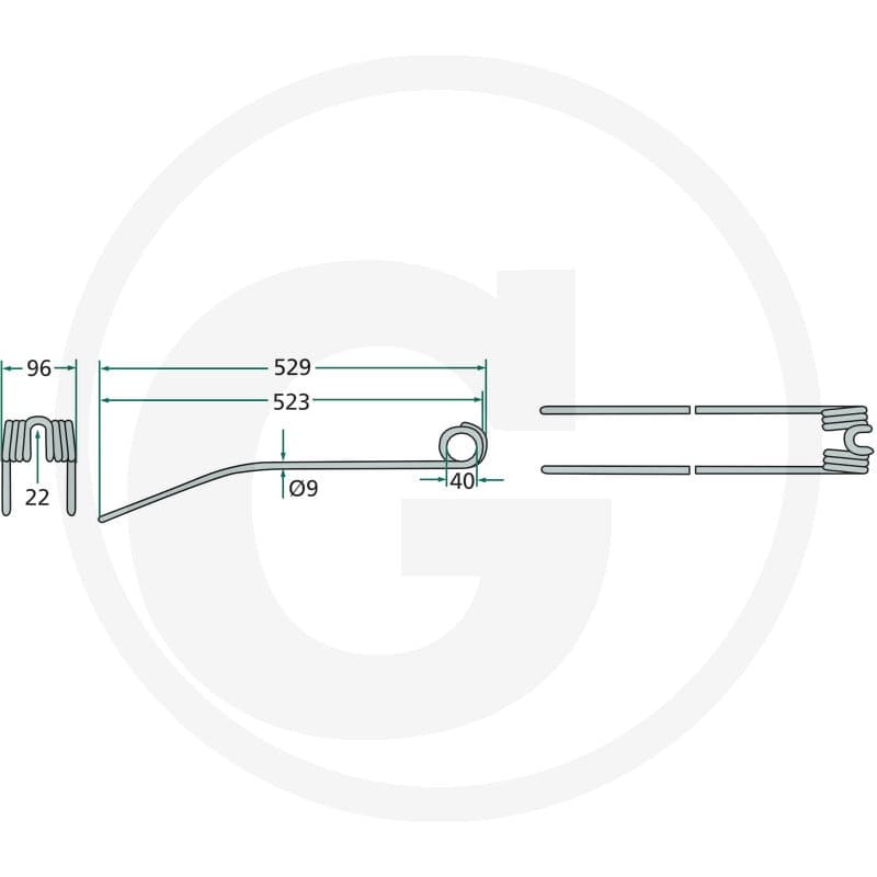 GRANIT Palec zgrabiarki pokosowej 52591957… | poltechparts.pl