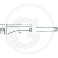 GRANIT Palec zgrabiarki pokosowej 52591957… | poltechparts.pl
