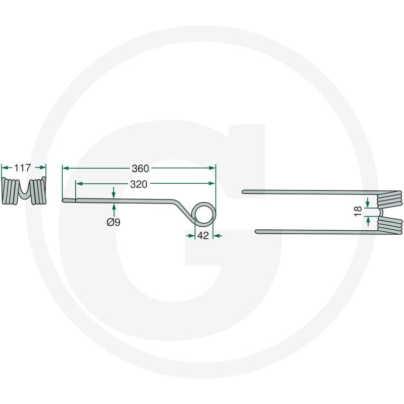 GRANIT Palec przetrząsaczo-zgrabiarki karu… | poltechparts.pl