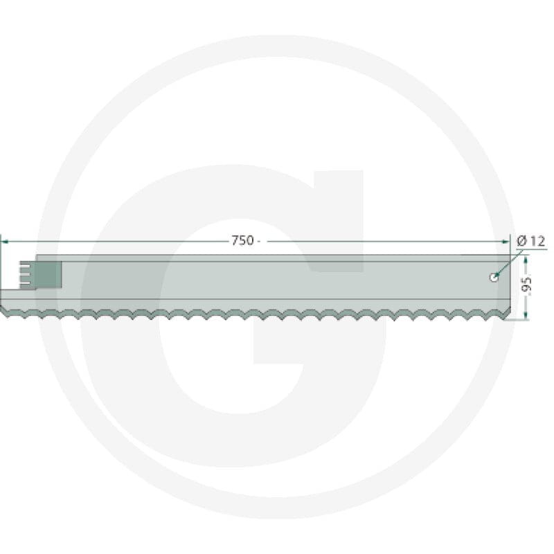 GRANIT Nóż tnący 52710016 - 52710016 - Sklep rolniczy PoltechParts