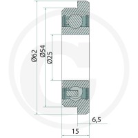 GRANIT Rolka prowadząca 527122249 - Sklep PoltechParts