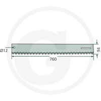 GRANIT Nóż tnący 52727702703 - 52727702703 - Sklep rolniczy PoltechParts