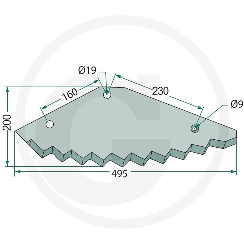 GRANIT Nóż 52731639F - 52731639F - Sklep rolniczy PoltechParts