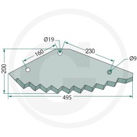 GRANIT Nóż 52731639F - 52731639F - Sklep rolniczy PoltechParts