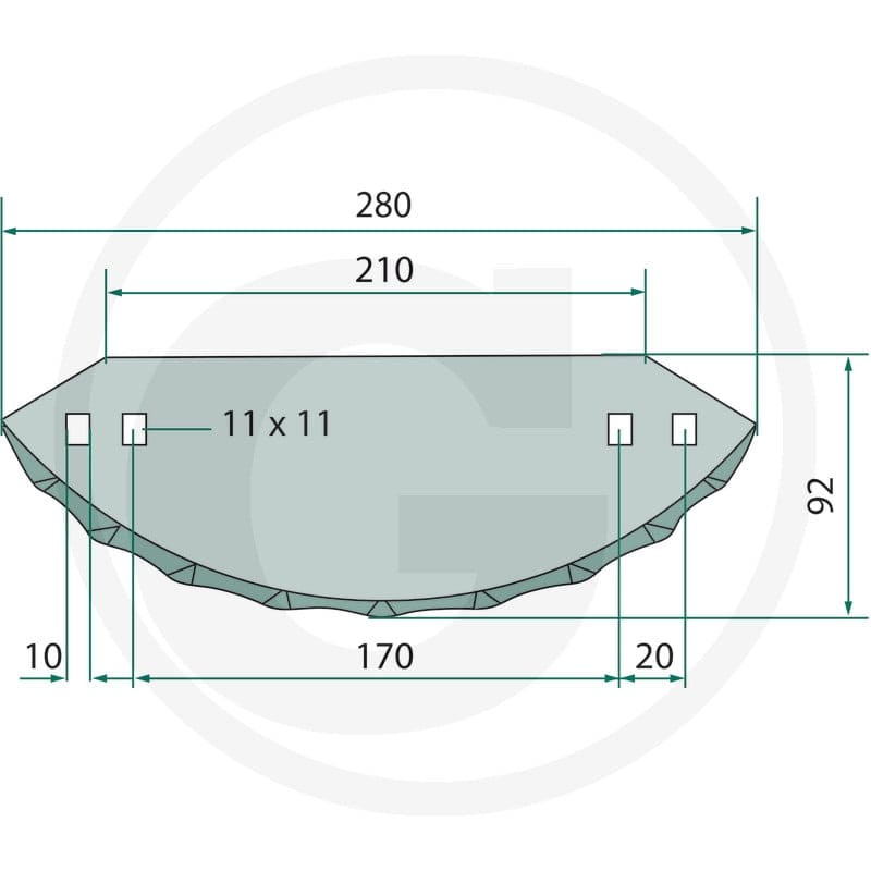 GRANIT Nóż 527527005 - 527527005 - Sklep rolniczy PoltechParts