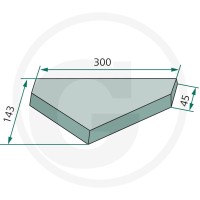 GRANIT Nóż środkowy 527527209 - 527527209 - Sklep rolniczy PoltechParts