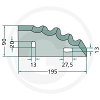GRANIT Nóż 527527239 - 527527239 - Sklep rolniczy PoltechParts