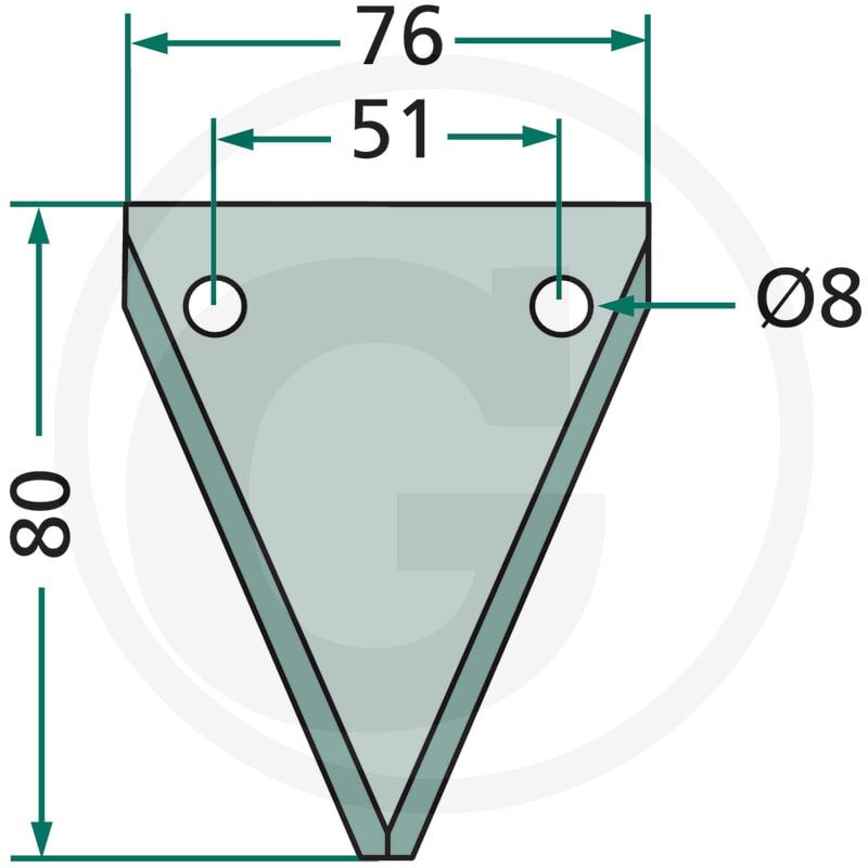 GRANIT Nóż 527527240 - 527527240 - Sklep rolniczy PoltechParts