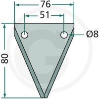 GRANIT Nóż 527527240 - 527527240 - Sklep rolniczy PoltechParts