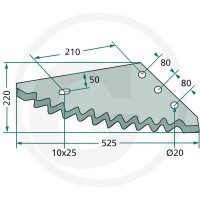 GRANIT Nóż 527527260 - 527527260 - Sklep rolniczy PoltechParts