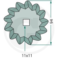 GRANIT Nóż 527527288 - 527527288 - Sklep rolniczy PoltechParts