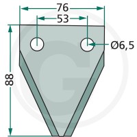 GRANIT Nóż 527527308 - 527527308 - Sklep rolniczy PoltechParts