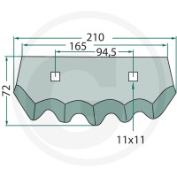 GRANIT Nóż 527527326 - 527527326 - Sklep rolniczy PoltechParts