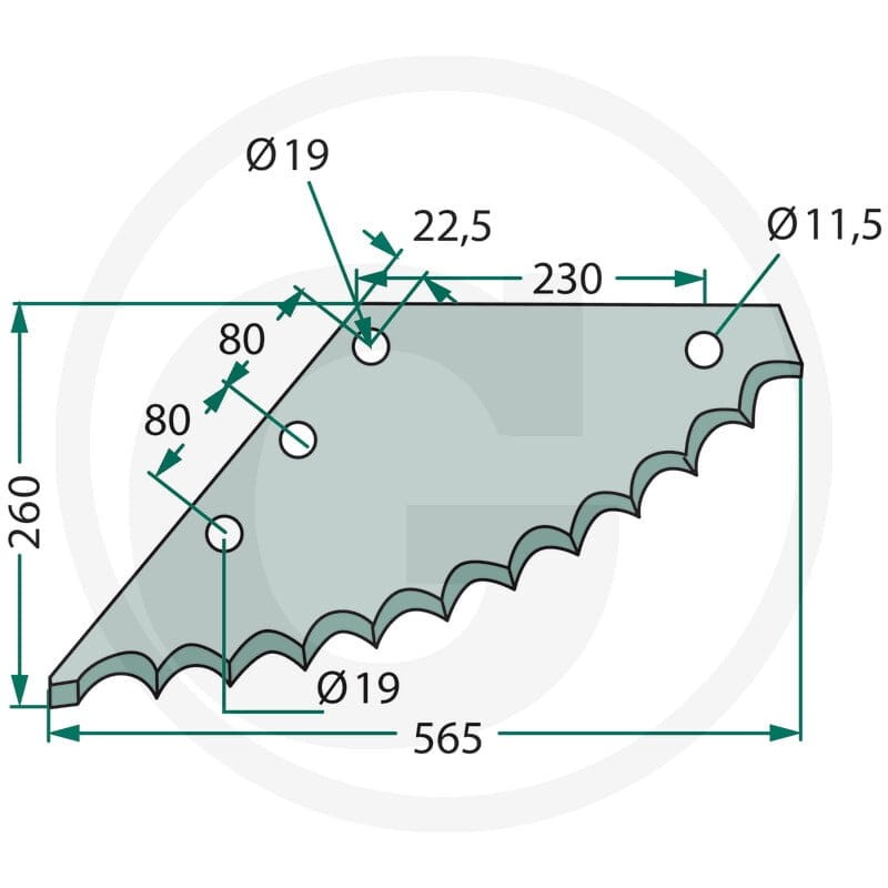 GRANIT Nóż 527527337 - 527527337 - Sklep rolniczy PoltechParts