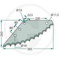 GRANIT Nóż 527527337 - 527527337 - Sklep rolniczy PoltechParts