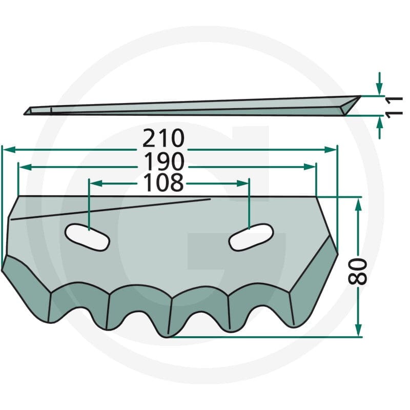 GRANIT Nóż 527527339 - 527527339 - Sklep rolniczy PoltechParts