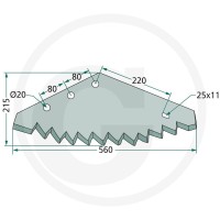 GRANIT Nóż 527527349 - 527527349 - Sklep rolniczy PoltechParts