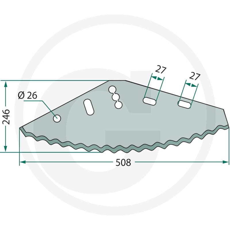 GRANIT Nóż 527527395 - 527527395 - Sklep rolniczy PoltechParts