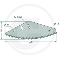 GRANIT Nóż 527527405 - 527527405 - Sklep rolniczy PoltechParts