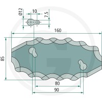 GRANIT Nóż 527527416 - 527527416 - Sklep rolniczy PoltechParts