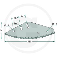 GRANIT Nóż 527527436 - 527527436 - Sklep rolniczy PoltechParts