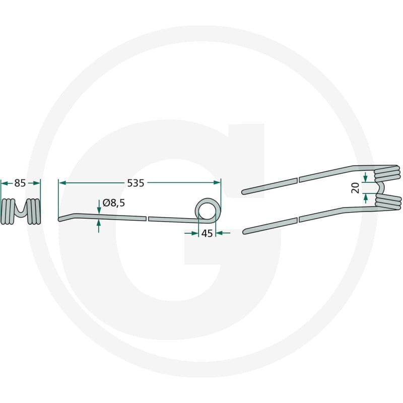 GRANIT Palce zgrabiarki pokosowej 52506068… | poltechparts.pl