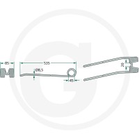 GRANIT Palce zgrabiarki pokosowej 52506068… | poltechparts.pl