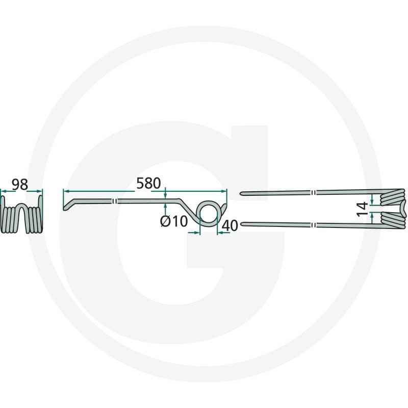 GRANIT Palce zgrabiarki pokosowej 52506543… | poltechparts.pl