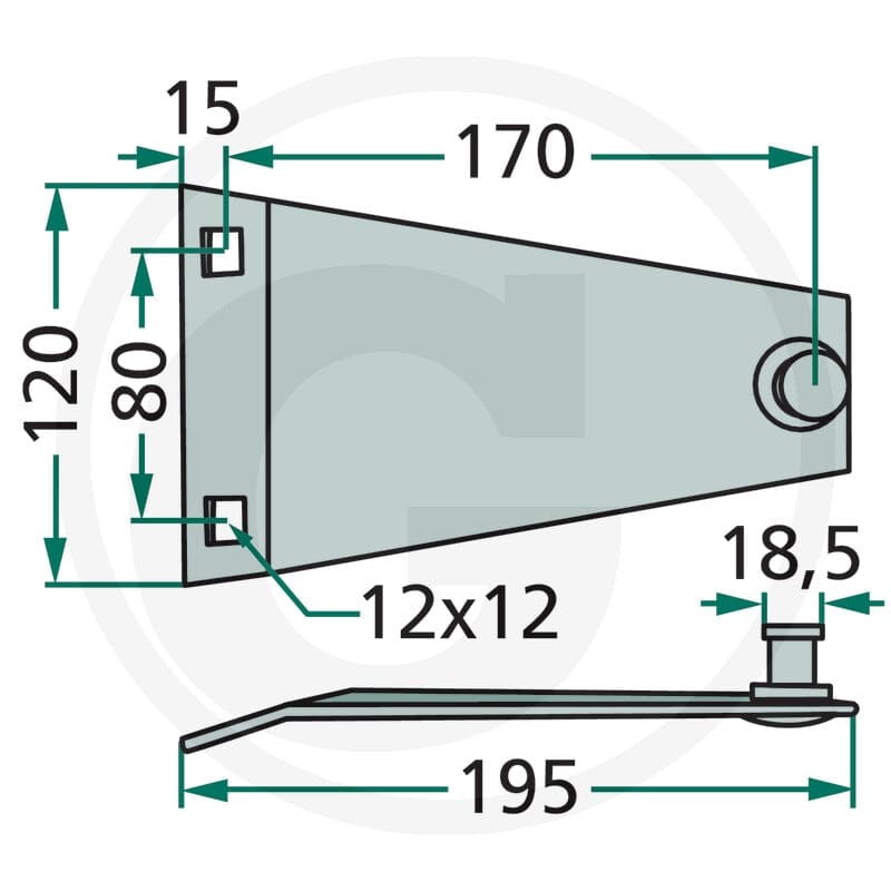GRANIT Trzymak noża 5251115430 - 5251115430 - Sklep rolniczy PoltechParts