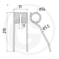 GRANIT Palce podbieracza 52515009 | poltechparts.pl