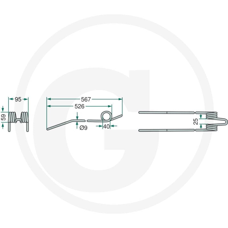 GRANIT Palec zgrabiarki pokosowej 52516502… | poltechparts.pl