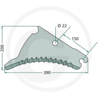 GRANIT Nóż 52516613168HS - 52516613168HS - Sklep rolniczy PoltechParts