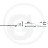 GRANIT Palec zgrabiarki pokosowej 52526501… | poltechparts.pl