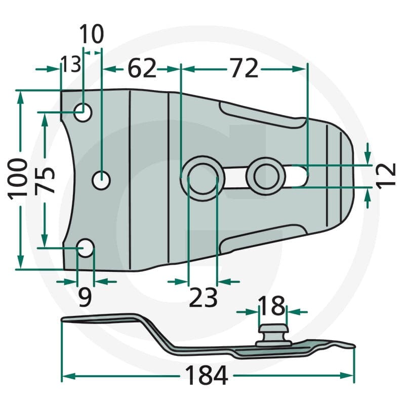 GRANIT Trzymak noża 5253208010347 - 5253208010347 - Sklep rolniczy PoltechParts