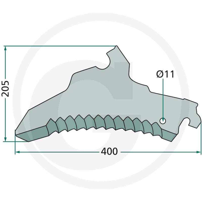 GRANIT Nóż 525434100HS - 525434100HS - Sklep rolniczy PoltechParts