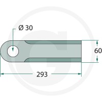 GRANIT Nóż bijakowy 525525533 - 525525533 - Sklep rolniczy PoltechParts