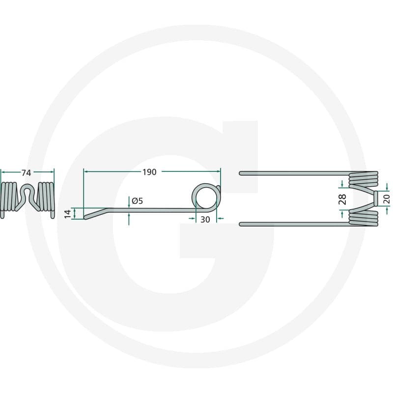 GRANIT Palec podbieracza 5258214211 | poltechparts.pl