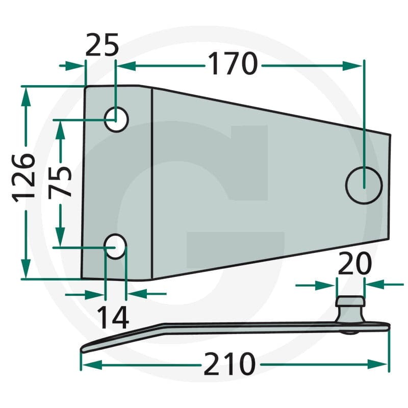 GRANIT Trzymak noża 525PZ-0243 - 525PZ-0243 - Sklep rolniczy PoltechParts