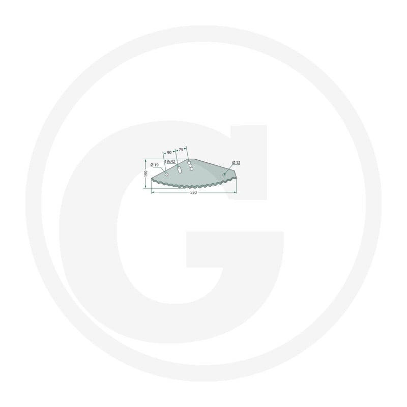 GRANIT Nóż 5271050254 - 5271050254 - Sklep rolniczy PoltechParts