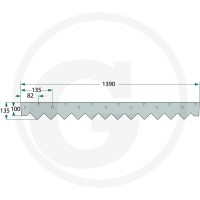 GRANIT Nóż 527527059 - 527527059 - Sklep rolniczy PoltechParts