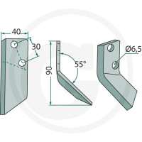 GRANIT Nóż 527527127 - 527527127 - Sklep rolniczy PoltechParts