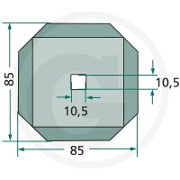 GRANIT Nóż 527527226 - 527527226 - Sklep rolniczy PoltechParts